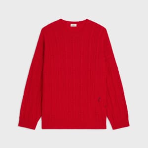 クルーネックセーター / チェーン カシミア
