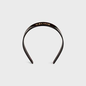 CELINE ヘアアクセサリー ヘッドバンド / アセテート＆スチール