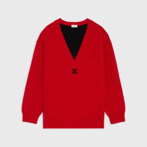 オーバーサイズ Vネックセーター / カシミア