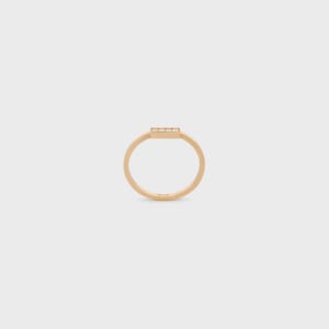 CELINE ライン リング / イエローゴールド & ダイヤモンド
