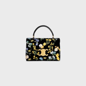 ティーン ニノ バッグ / フローラル刺繍入りベルベット