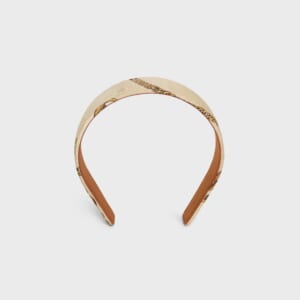 CELINE チェーン ヘッドバンド / シルク＆カーフスキン