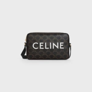 ミディアム メッセンジャーバッグ / CELINEプリント入りトリオンフキャンバス