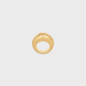 CELINE サルキー リング / ゴールドフィニッシュ ブラス