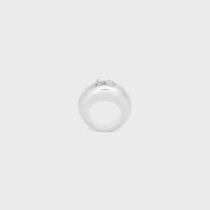 CELINE サルキー リング / ロジウムフィニッシュ ブラス