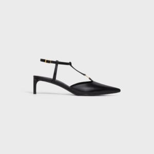 CELINE キトゥン Tバーストラップ パンプス / カーフスキン