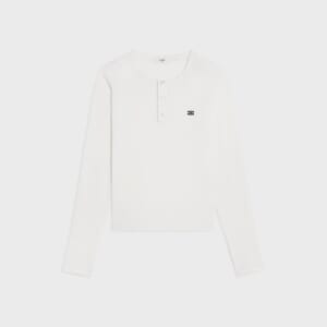 ロングスリーブ Tシャツ / リブ編みコットンジャージー