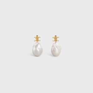 レ・パール CELINE バロック ピアス / ゴールドフィニッシュ ブラス&養殖パール
