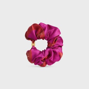 CELINE ウィーブドリボン シュシュ / シルク＆ゴールドフィニッシュ ブラス