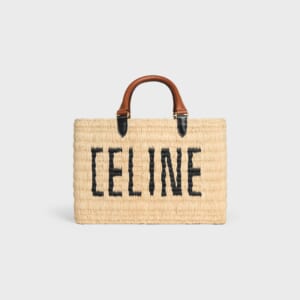 CELINE PARIS パニエ / ラフィア＆カーフスキン